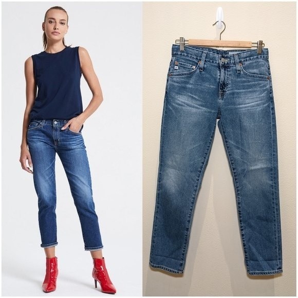 Ag Adriano Goldschmied Denim - AG The Ex-Boyfriend Slim Slouchy Slim Mid Rise Stretchy Jeans